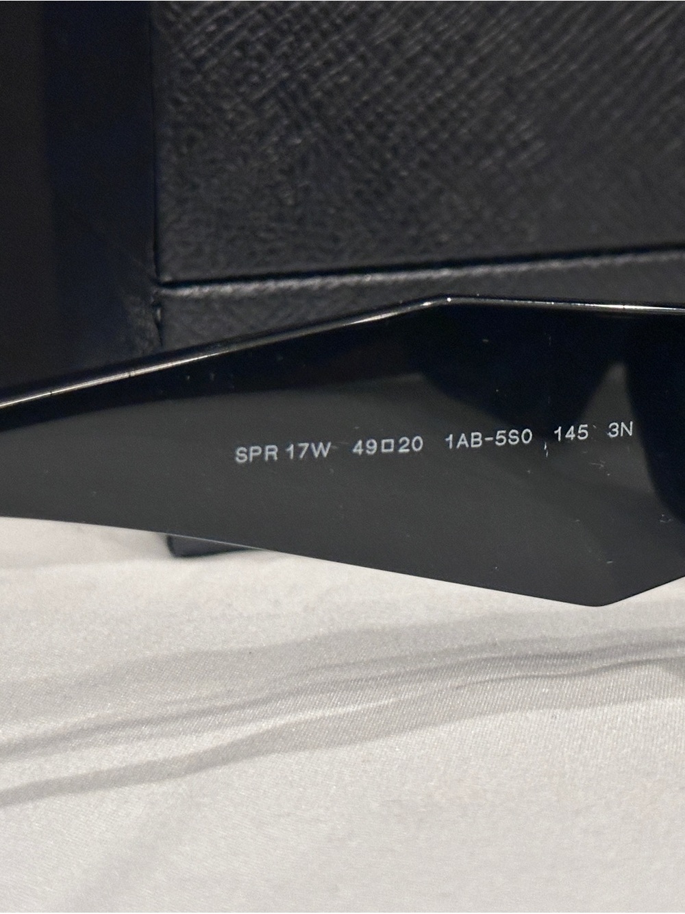 Prada Black Rectangular-Edge Sunglasses Unisex - Picture 8 of 8